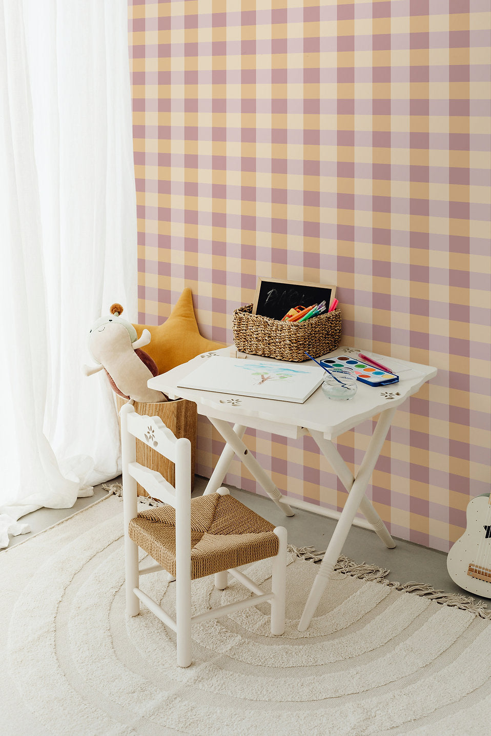 SHINY STEP - Papier Peint Pour Enfants - Cerise