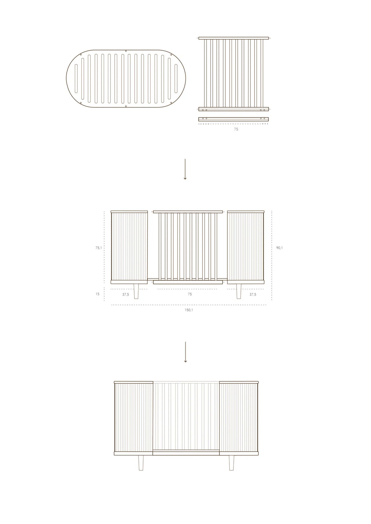 Kit De Conversion Kai - Kas Copenhagen - Chêne Fumé