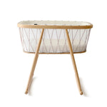 Berceau Kumi / Cocon Mesh / Lacets Bois de Rose / Matelas Mousse CHARLIE CRANE