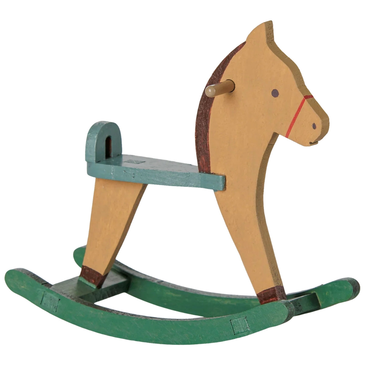 Cheval À Bascule, Pour Souris Maileg - Marron Clair