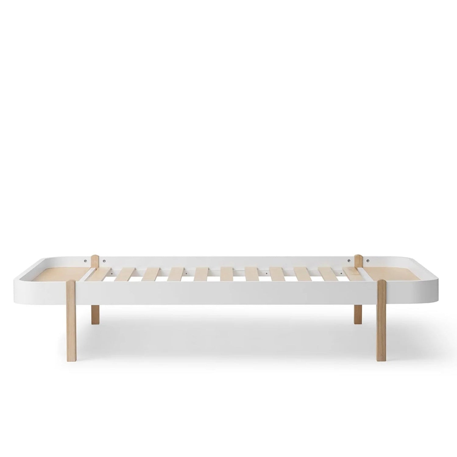 OLIVER FURNITURE - Lit 120 Wood Lounger, Blanc/Chêne