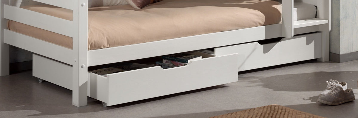 Lit Superposé (H 180cm) PINO 90 x 200 cm Blanc VIPACK