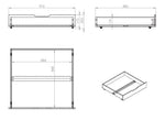 Lit Superposé (H 180cm) PINO 90 x 200 cm Blanc VIPACK
