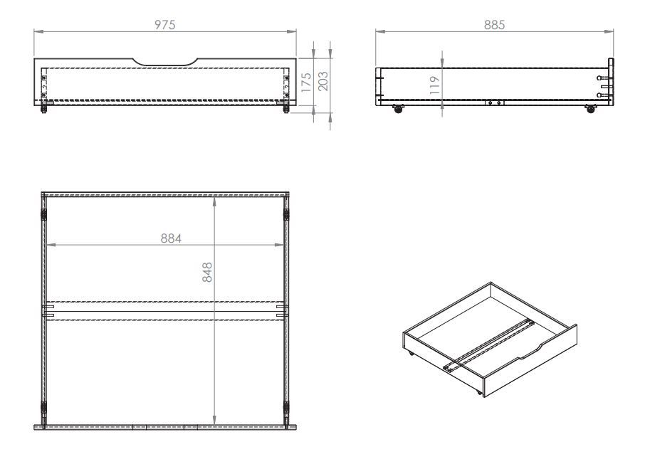 Lit Superposé (H 180cm) PINO 90 x 200 cm Blanc VIPACK