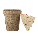 BLOOMINGVILLE MINI - Cillie Panier Avec Couvercle, Nature, Jacinthe d'eau