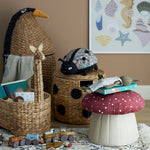 BLOOMINGVILLE MINI - Lue Pouf, Rouge, Polyester