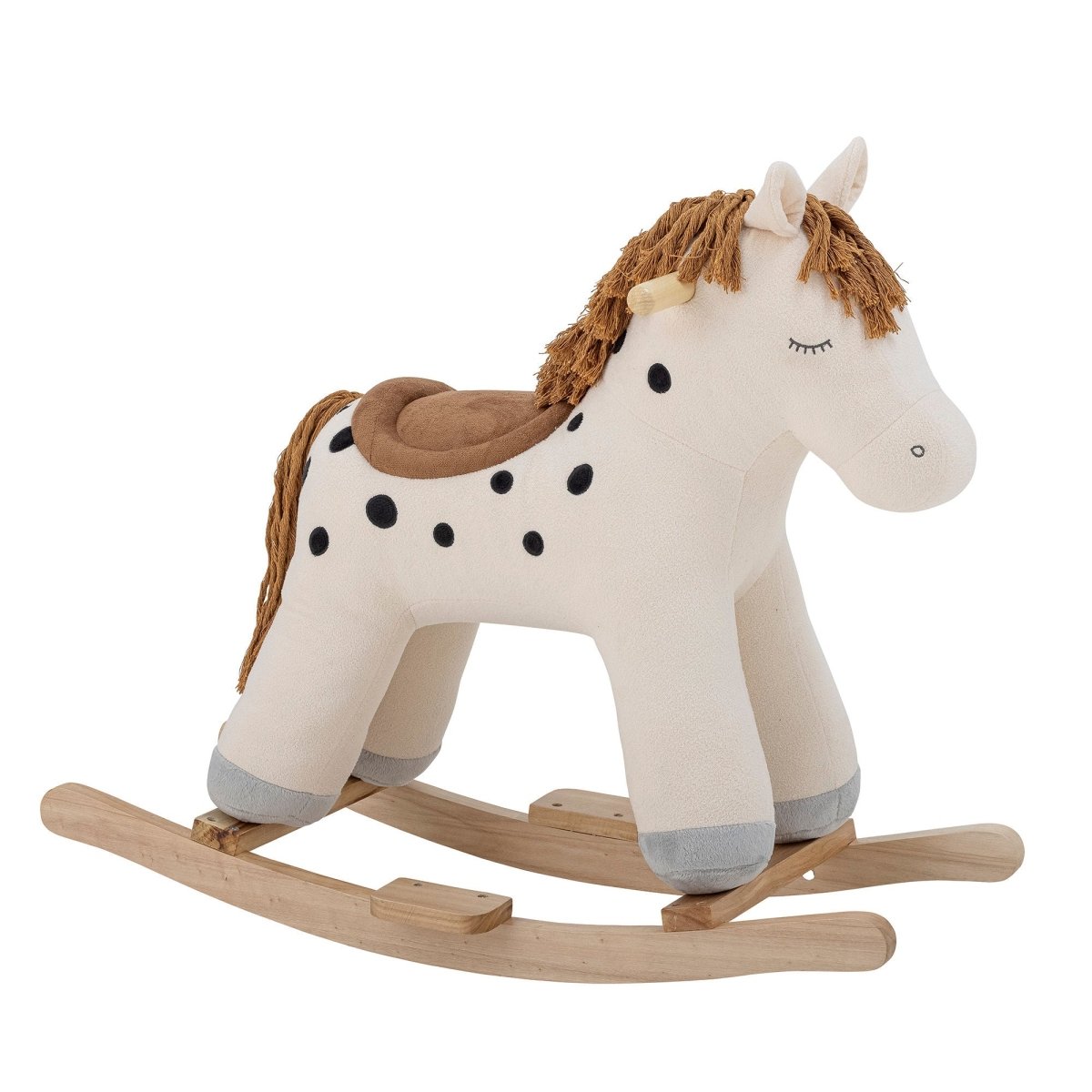 BLOOMINGVILLE MINI - Merlen Jouet à Bascule, Cheval, Blanc, Polyester