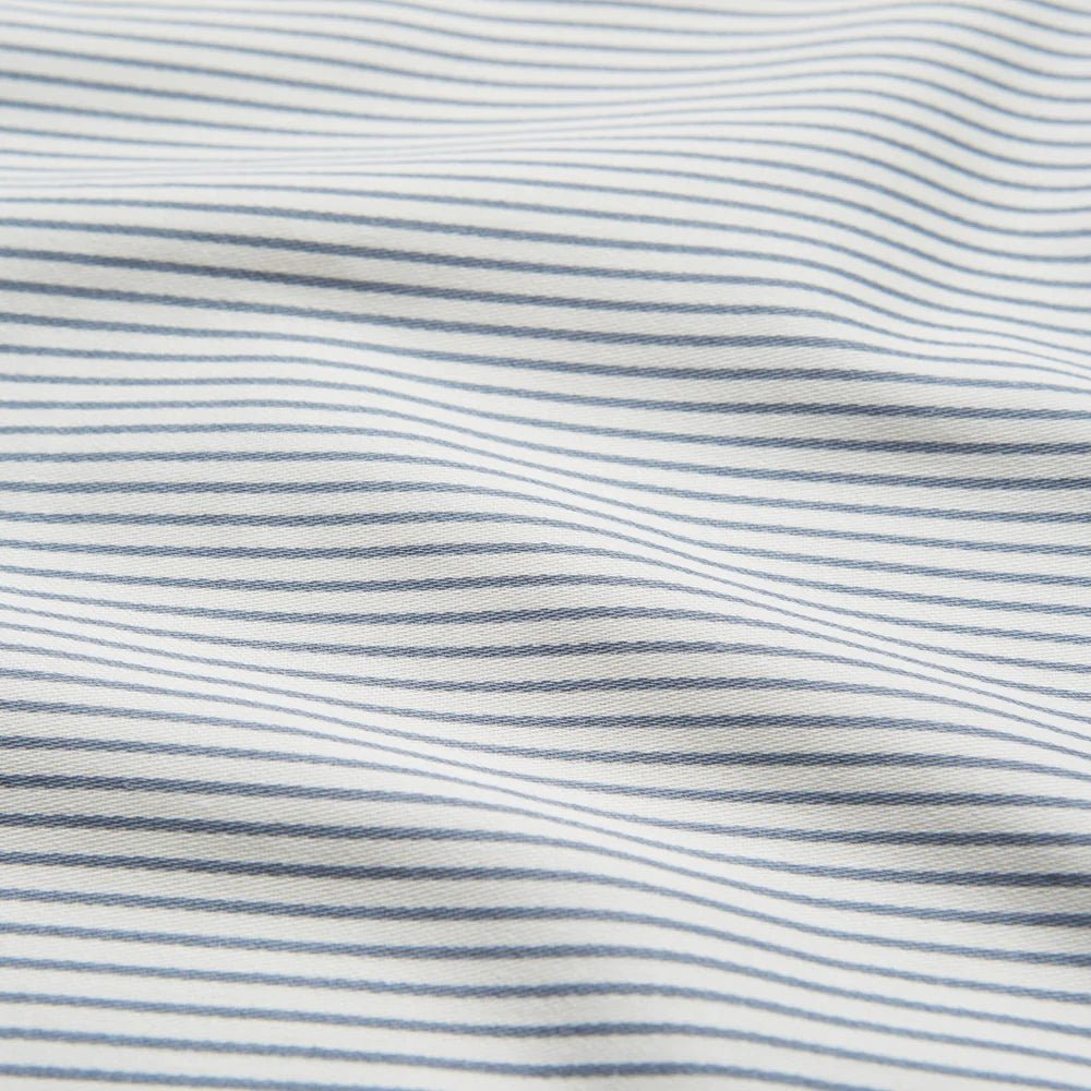 CAM CAM - Literie, Simple, 140 x 200 Cm - Gots Classic Rayures Bleu