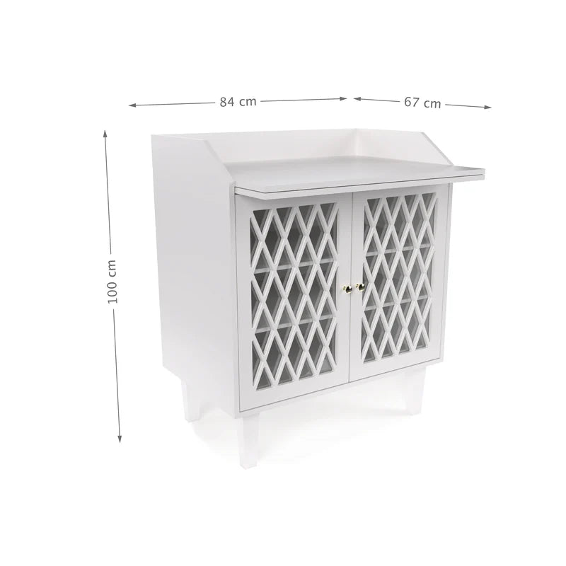 CAM CAM - Table À Langer Harlequin - Blanc