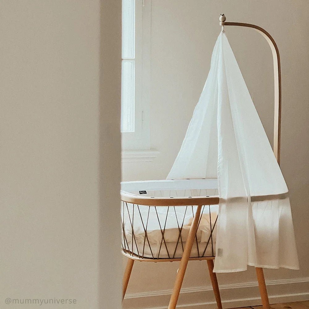 CHARLIE CRANE - Berceau Kumi / Cocon Mesh / Lacets Bois de Rose / Matelas Mousse