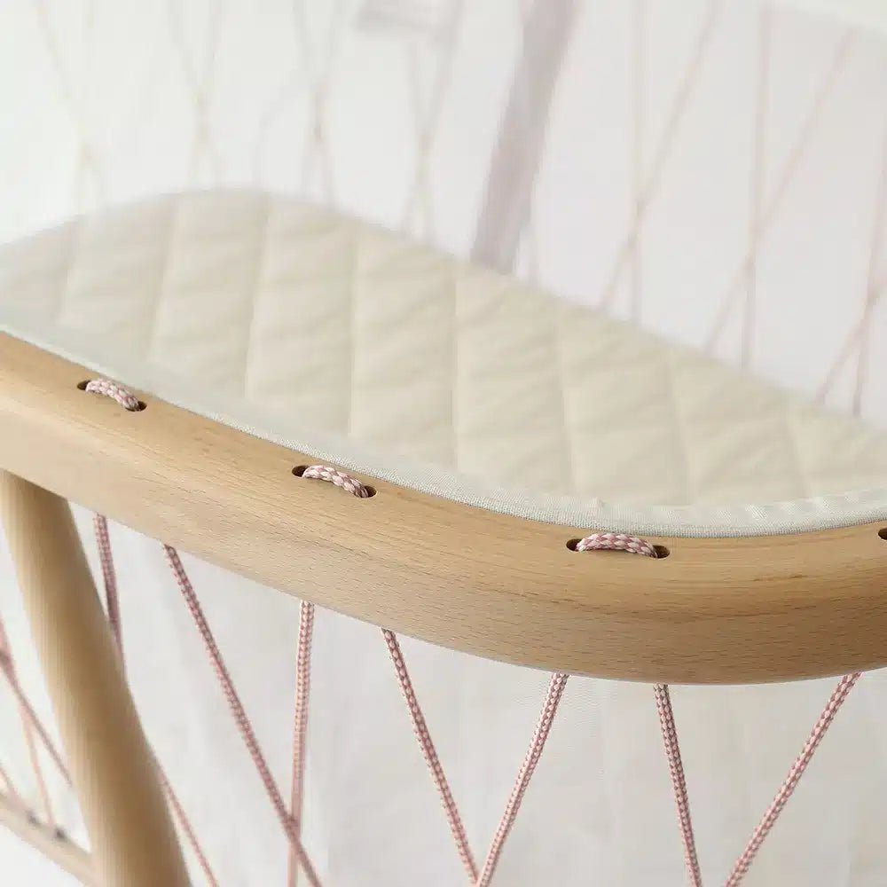 CHARLIE CRANE - Berceau Kumi / Cocon Mesh / Lacets Bois de Rose / Matelas Mousse