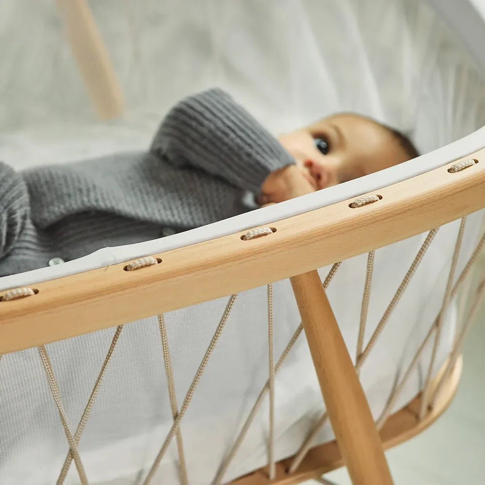 CHARLIE CRANE - Berceau KUMI / Cocon Mesh / Lacets Desert / Matelas coco naturel