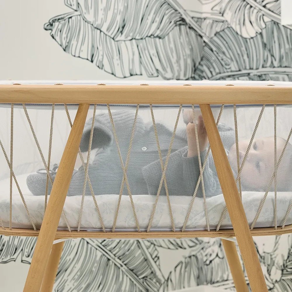 CHARLIE CRANE - Berceau KUMI / Cocon Mesh / Lacets Desert / Matelas coco naturel