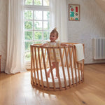 CHARLIE CRANE-Lit Bébé évolutif LUGO Charlie Crane en Bois Naturel + Matelas