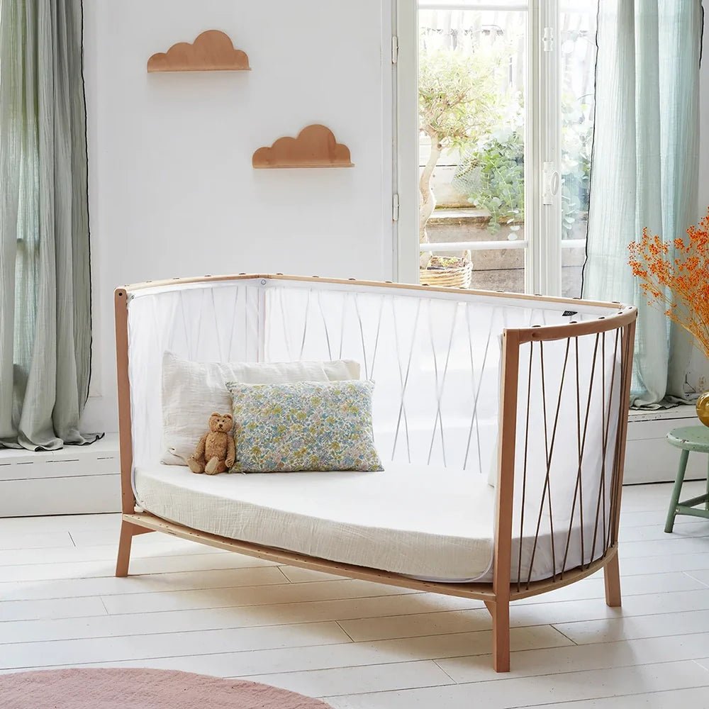 CHARLIE CRANE - Lit KIMI 120 Avec Matelas Coco Naturel + Surmatelas + Lacets Lichen