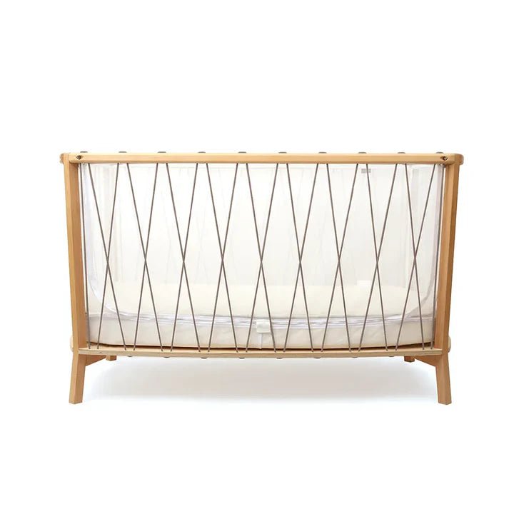 CHARLIE CRANE - Lit Kimi 120 Avec Matelas En Mousse + Surmatelas + Lacets Hazelnut