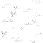 DEKORNIK - Papier Peint Pour Enfants Blanc Canards Dans Le Ciel