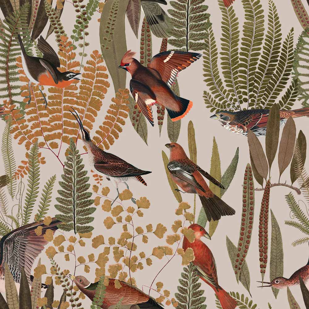 DEKORNIK - Papier Peint Pour Enfants Buisson D'oiseaux