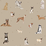 DEKORNIK - Papier Peint Pour Enfants Les Chiens Sont Le Meilleur - Beige