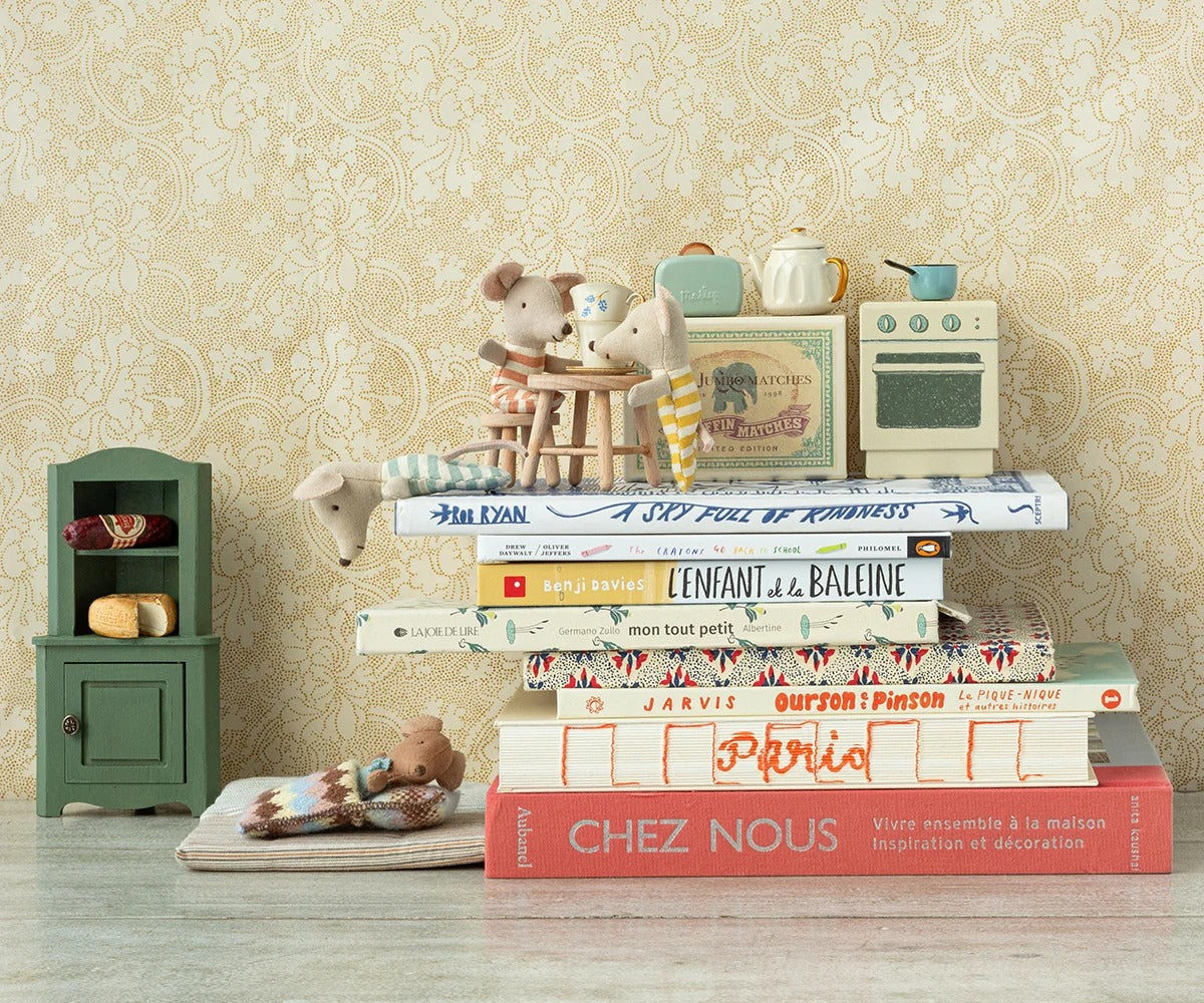 Armoire D'Angle, Pour Souris Maileg - Vert Foncé