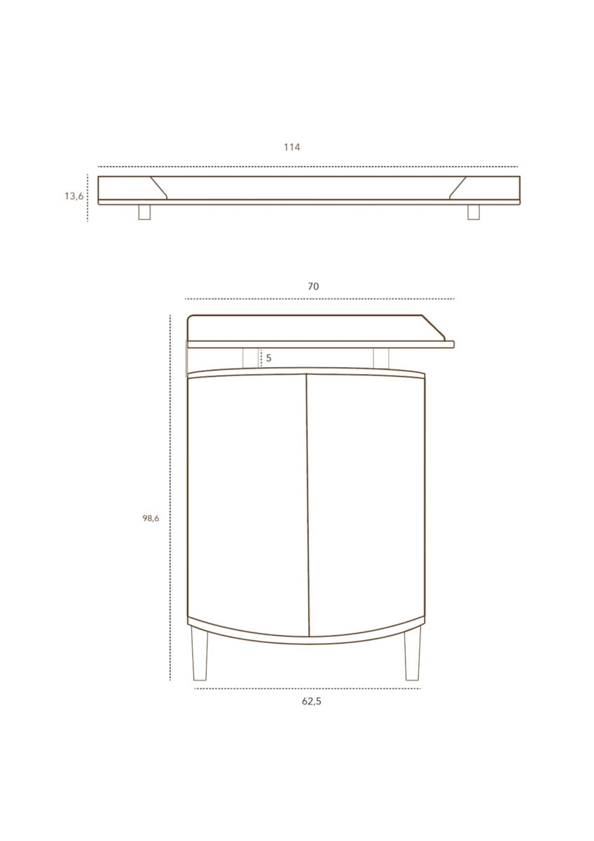 KAS KOPENHAGEN-Commode À Langer Kai - Kas Kopenhagen - Chêne Fumé
