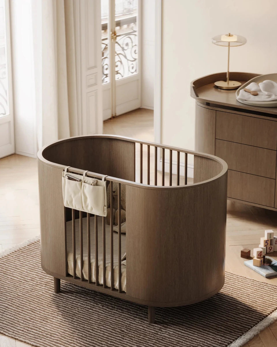KAS KOPENHAGEN-Lit Bébé Évolutif Kai - Kas Copenhagen - Chêne Fumé