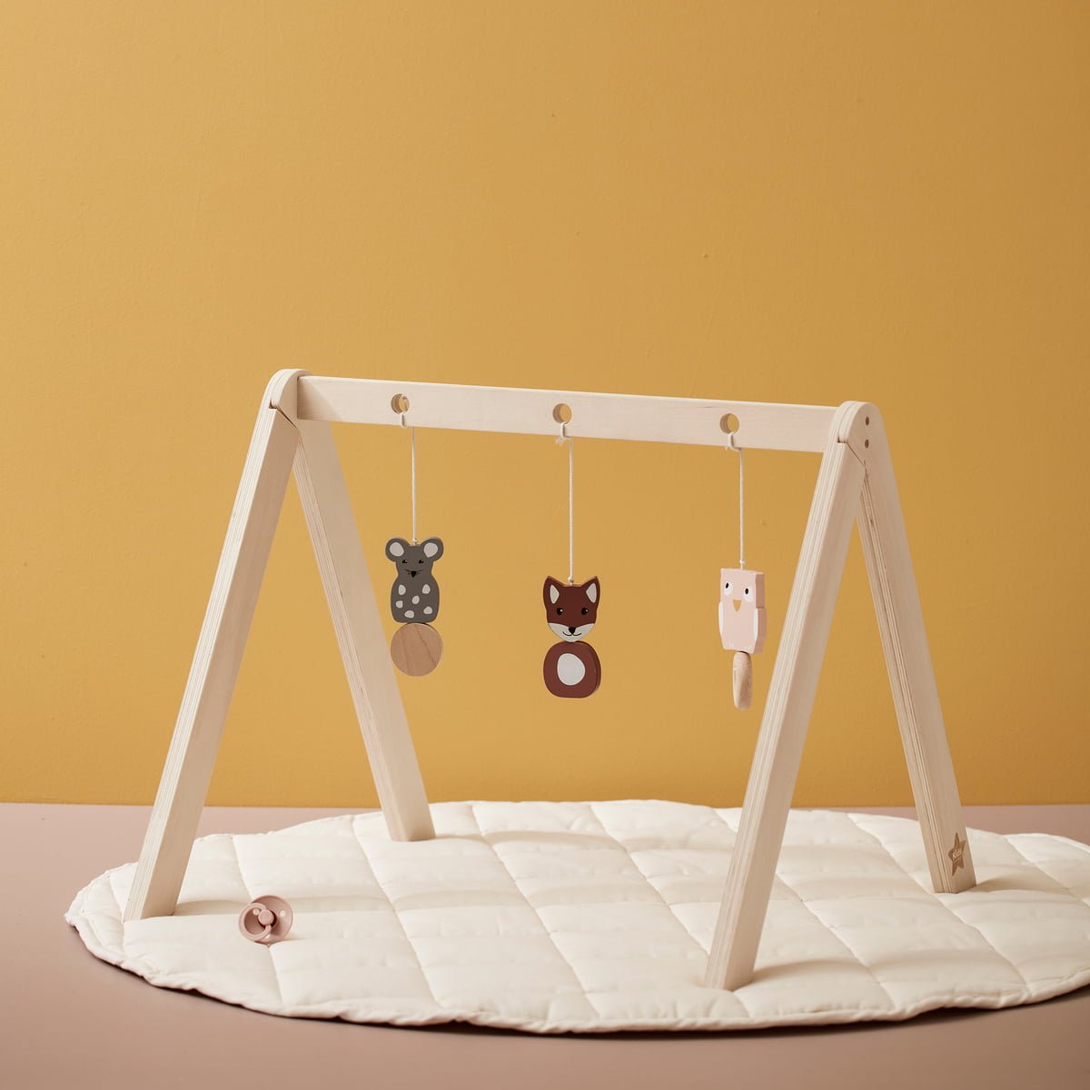 KID'S CONCEPT - Tapis de Jeu Rond – Blanc Cassé