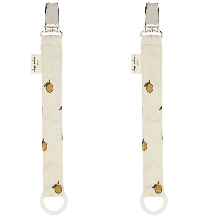KONGES SLØJD - Lot De 2 Attaches - Tétines - Citron