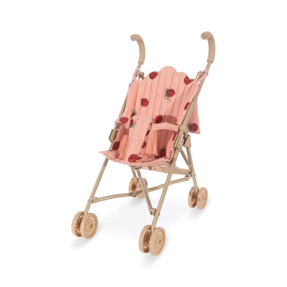 KONGES SLØJD - Poussette Canne Pour Poupée - Coccinelle À Paillettes