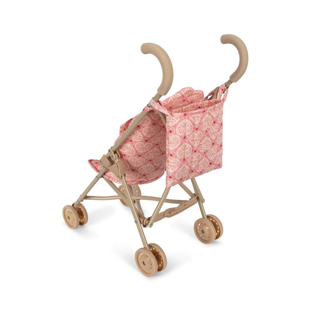 KONGES SLØJD - Poussette Canne Pour Poupée - Rose Dentelle
