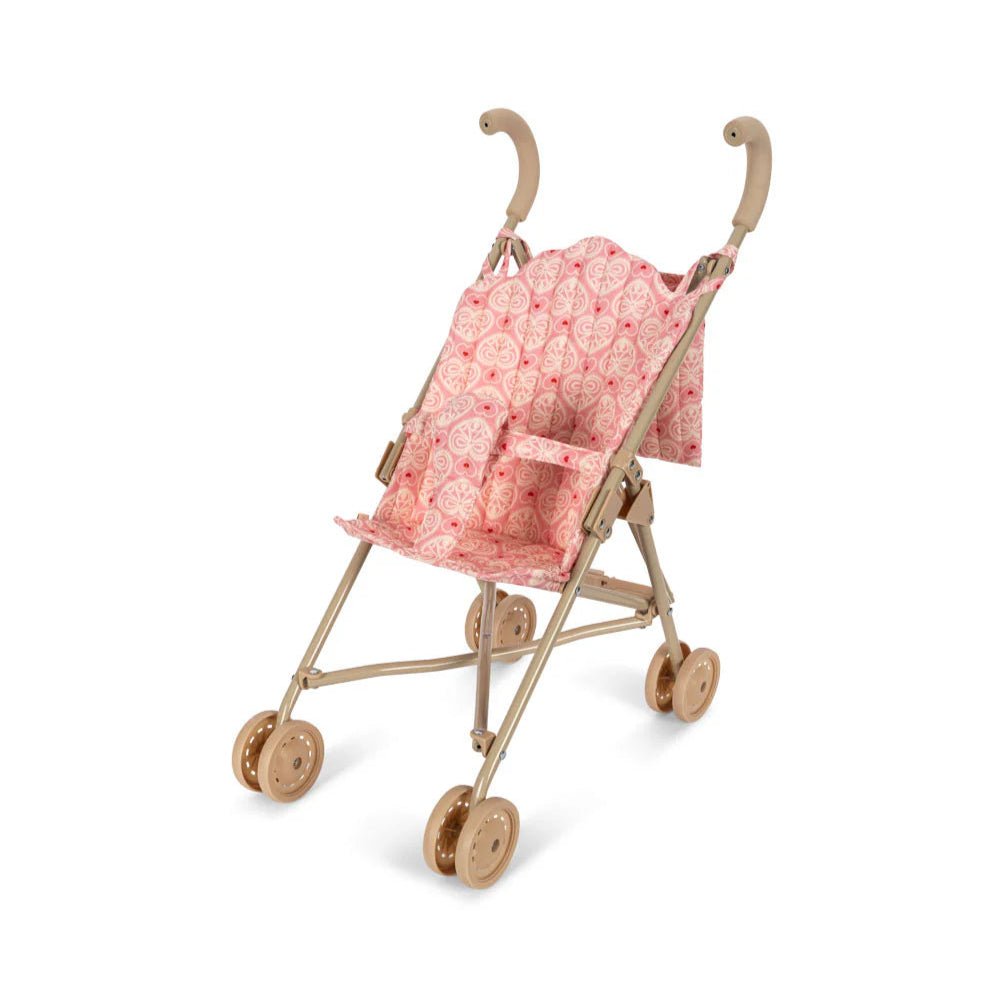 KONGES SLØJD - Poussette Canne Pour Poupée - Rose Dentelle