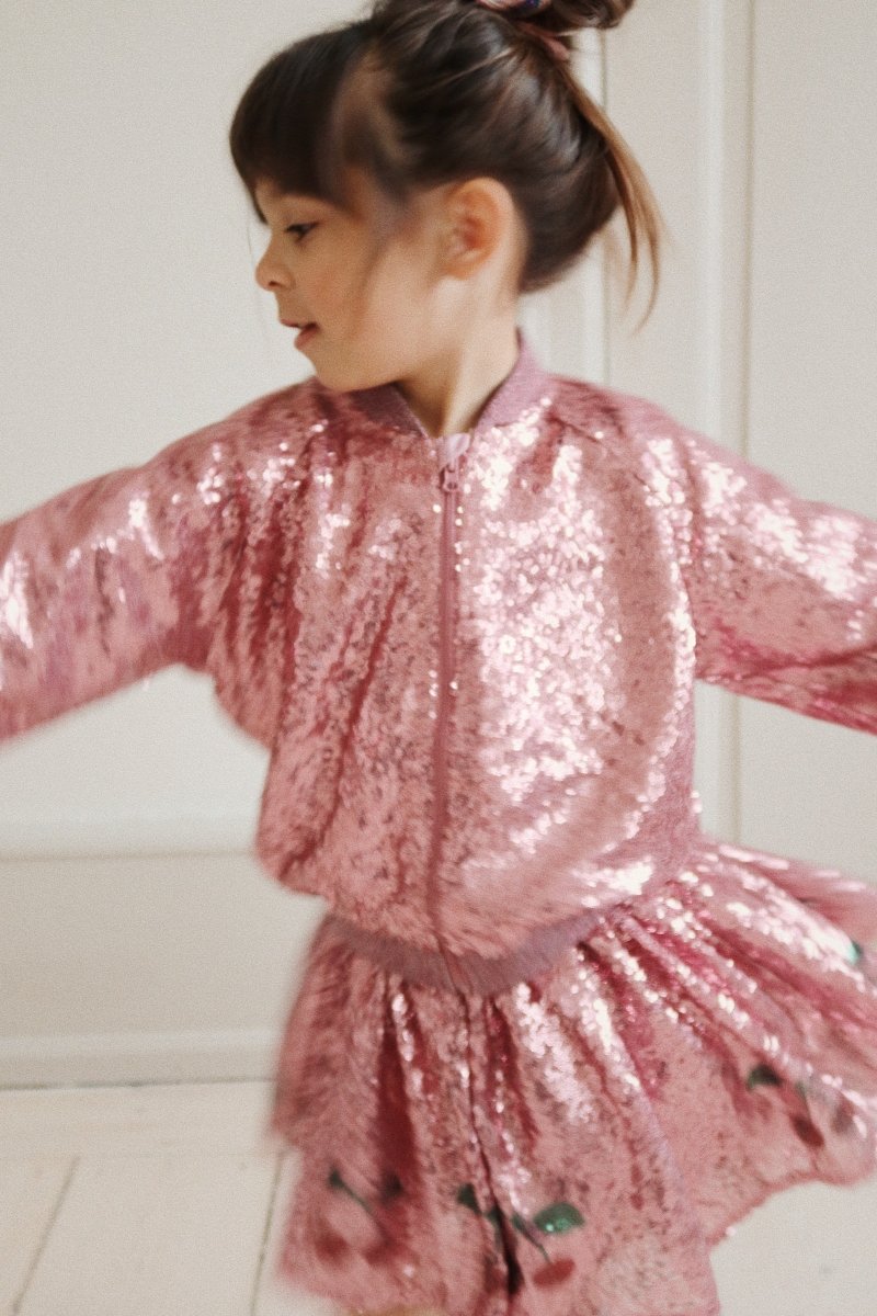 KONGES SLØJD - Veste Bomber À Sequins Starla - Rose