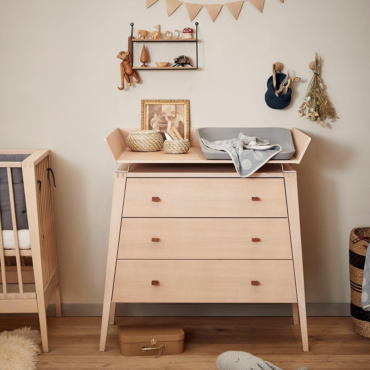 LEANDER - Commode 3 Tiroirs Linea, Hêtre