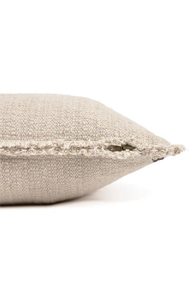 LORENA CANALS - Coussin Carré Tissé Main Beige