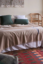 LORENA CANALS - Coussin Carré Vertical Duck Green