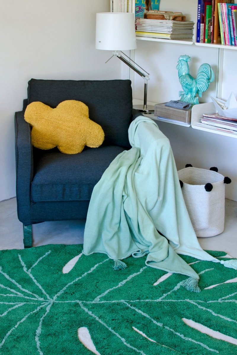LORENA CANALS - Coussin Nuage Lavable - Jaune Moutarde