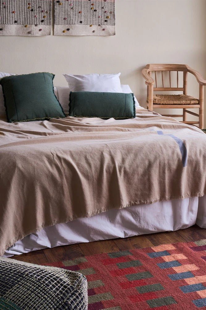 LORENA CANALS - Coussin Rectangulaire Vertical Duck Green