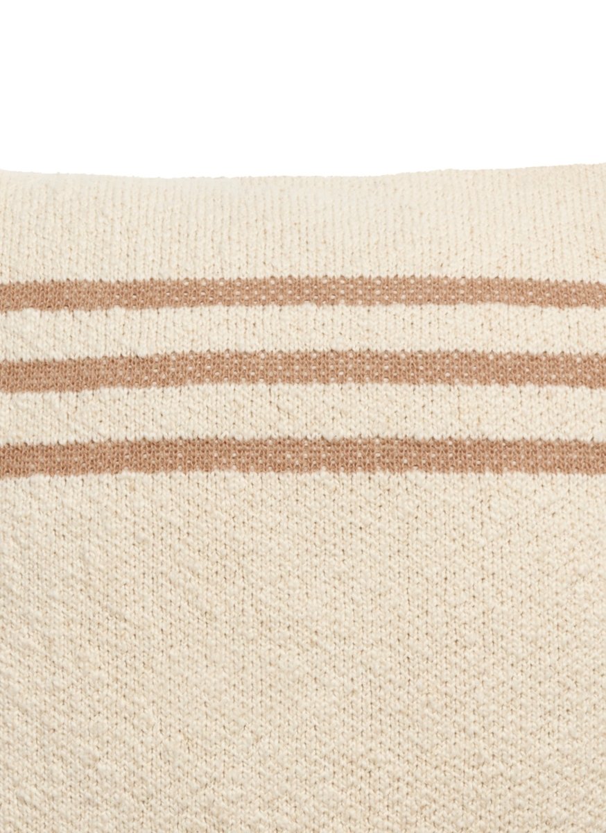 LORENA CANALS - Coussin Tricoté Duetto Powder - Naturel