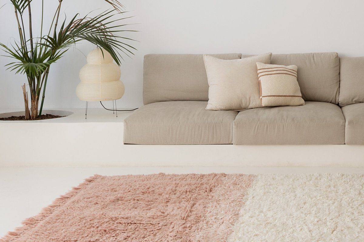LORENA CANALS - Coussin Tricoté Duetto Powder - Naturel