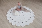 LORENA CANALS - Couverture Bébé Tricot Biscuit Dune Blanc