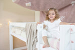 LORENA CANALS - Couverture Bébé Tricot Biscuit Dune Blanc