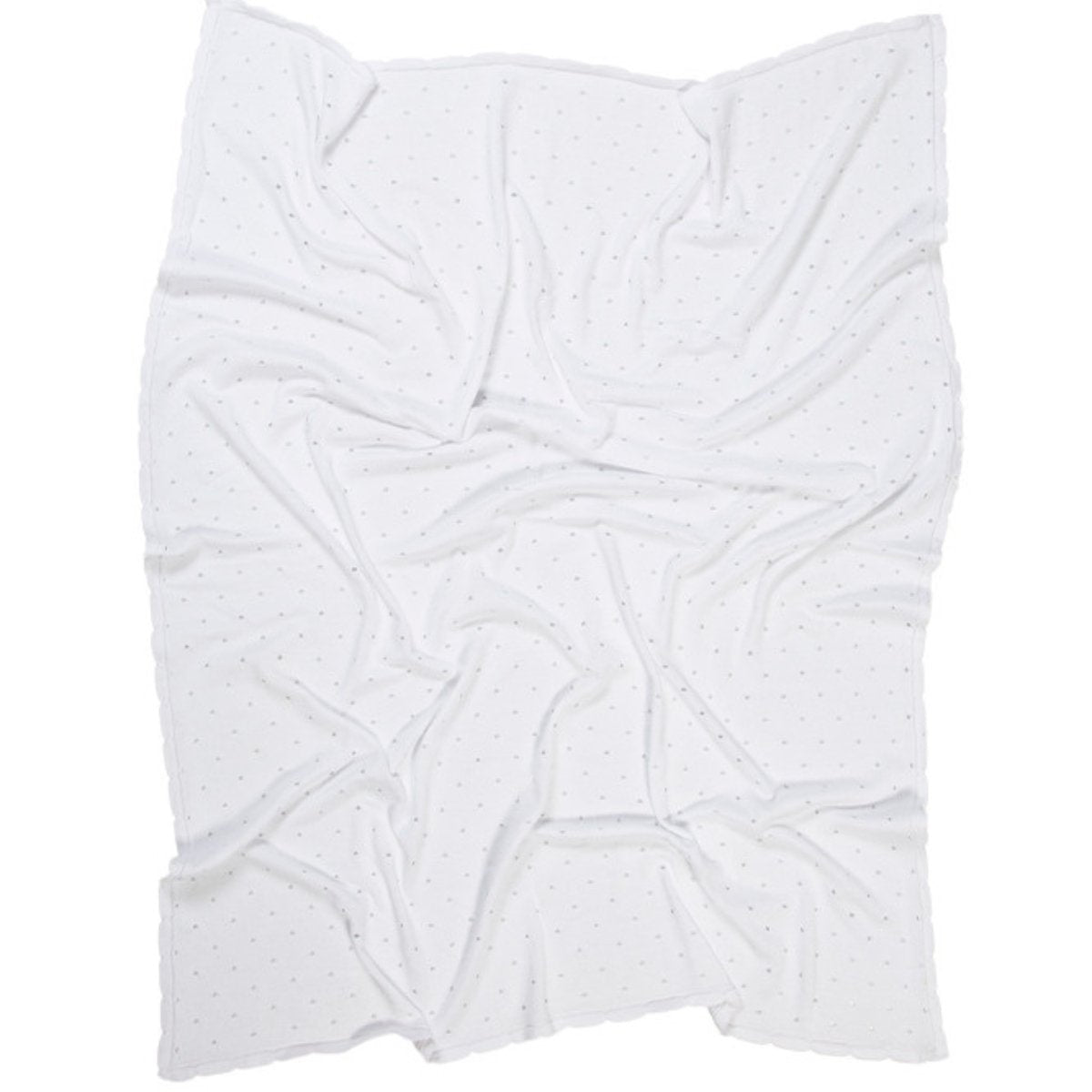 LORENA CANALS - Couverture Bébé Tricotée Biscuit Blanc