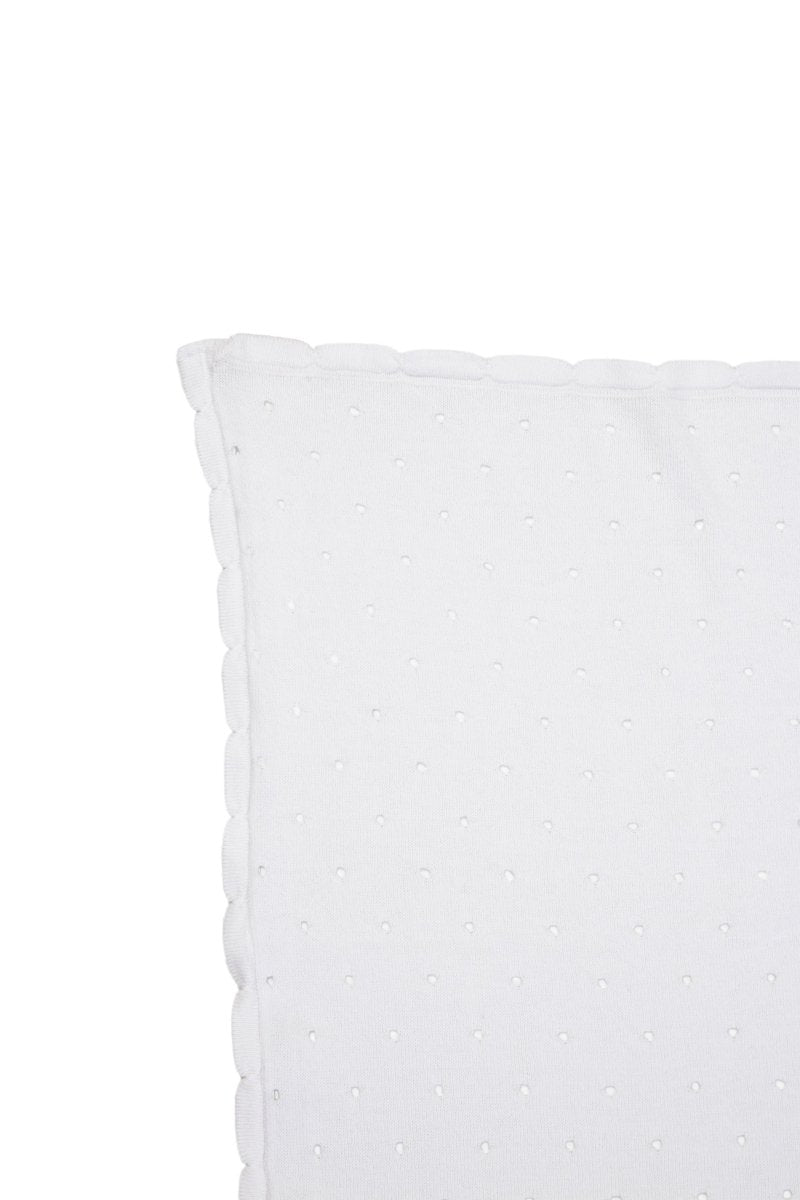 LORENA CANALS - Couverture Bébé Tricotée Biscuit Blanc