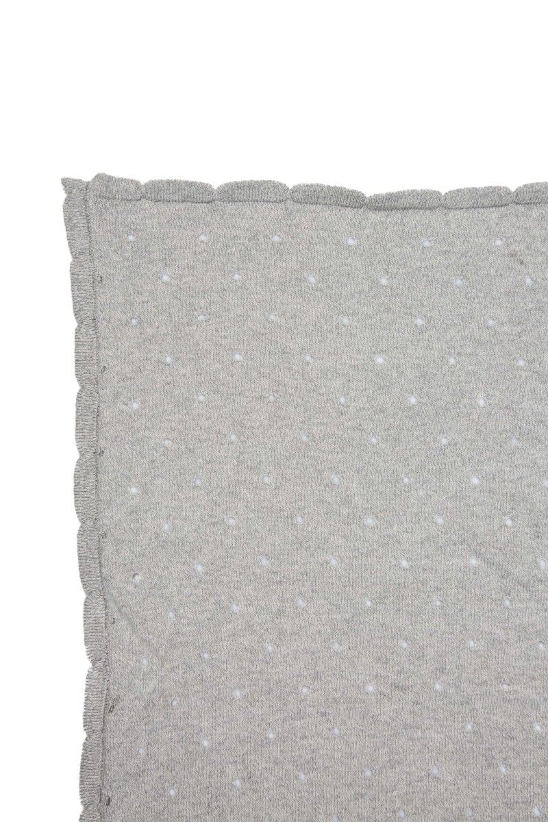 LORENA CANALS - Couverture Bébé Tricotée Biscuit Gris