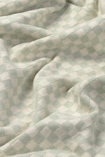 LORENA CANALS - Couverture Tricoté - Carrelage Bleu Sauge