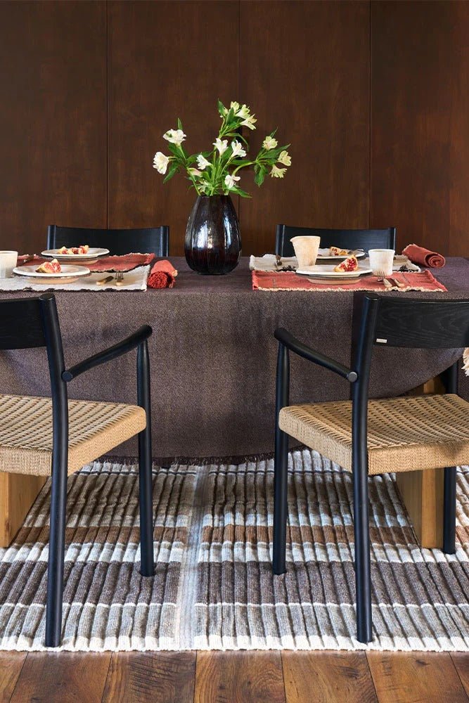LORENA CANALS - Nappe Vertical Coffebean 170 X 350 Cm