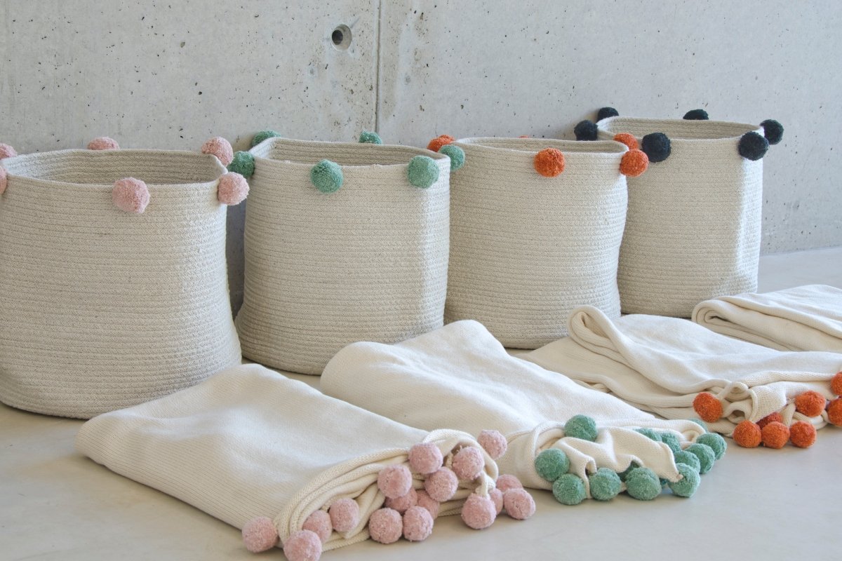 LORENA CANALS - Panier de Rangement Bubbly Natural - Nude
