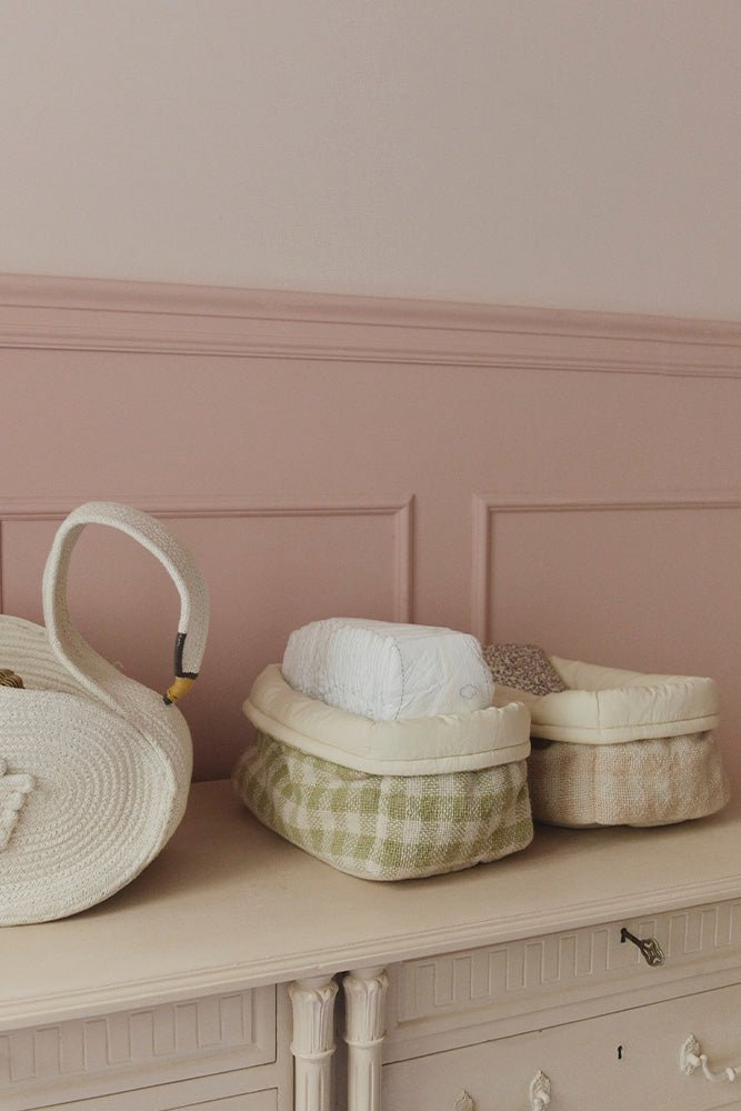 LORENA CANALS - Panier Matelassé Matcha