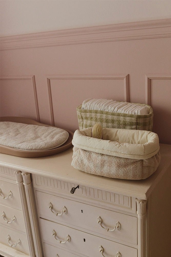 LORENA CANALS - Panier Matelassé Rose