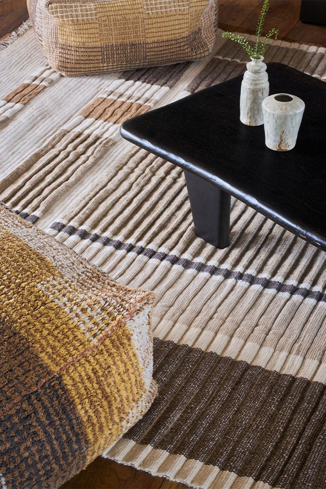 LORENA CANALS - Pouf City Réversible Ochre